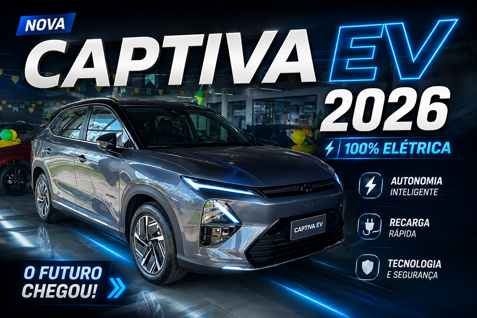 NOVO CHEVROLET CAPTIVA EV: FIZ UM REVIEW COMPLETO E ESSE SUV ELÉTRICO ME SURPREENDEU!