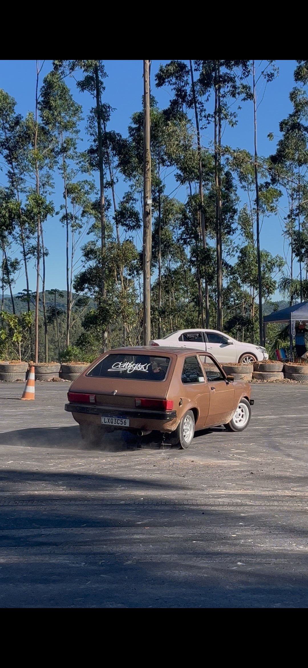 Primeiro teste do chevo na pista!!
