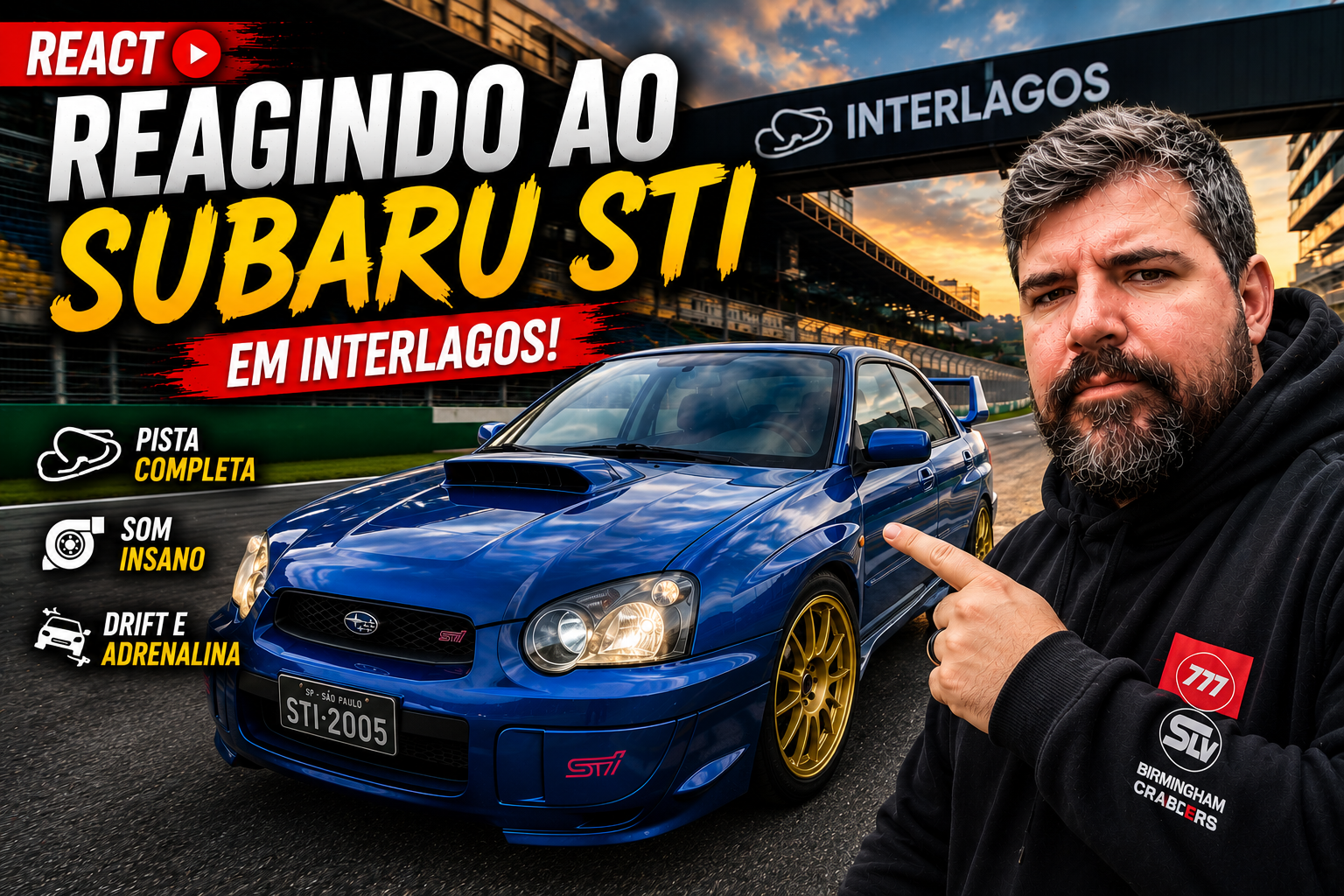 VLOG Track Day SUBARU STI em INTERLAGOS
