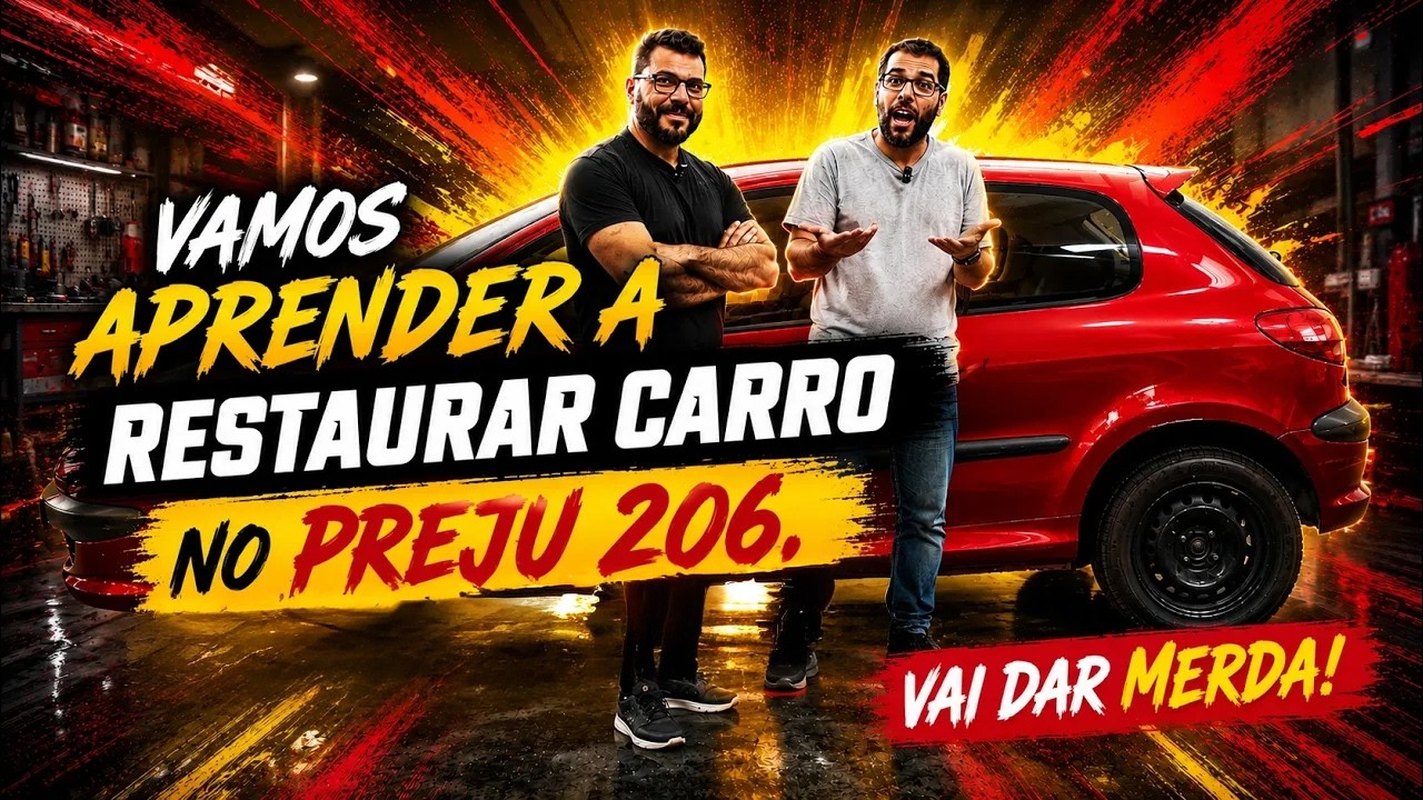 Vamos RESTAURAR o Preju 206 sem saber fazer! LOUCURA?