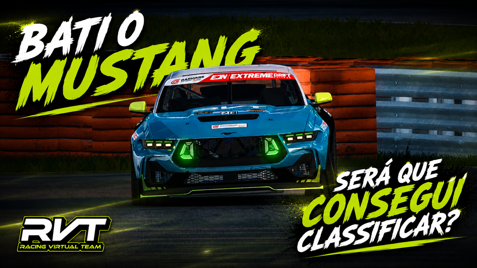 Bati o Mustang no qualifying!!!