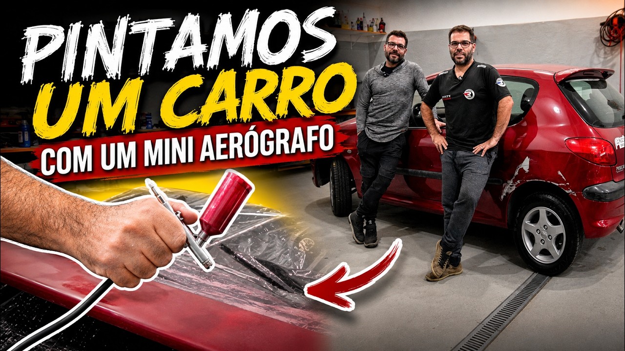 Pintar um carro com mini aerógrafo: DEU CERTO?